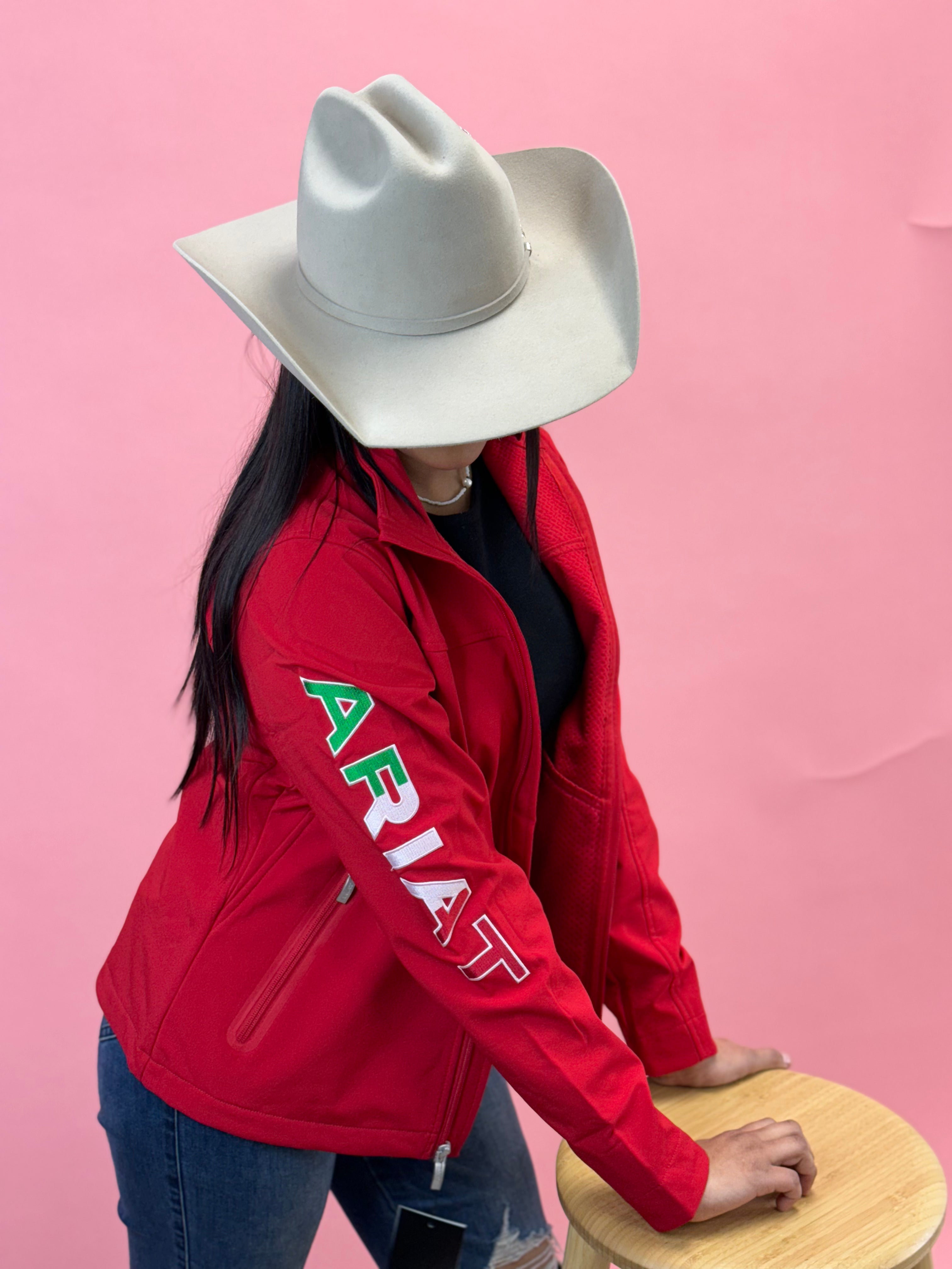 ARIAT JACKET FOR WOMEN RED ROJO TEAM MEXICO