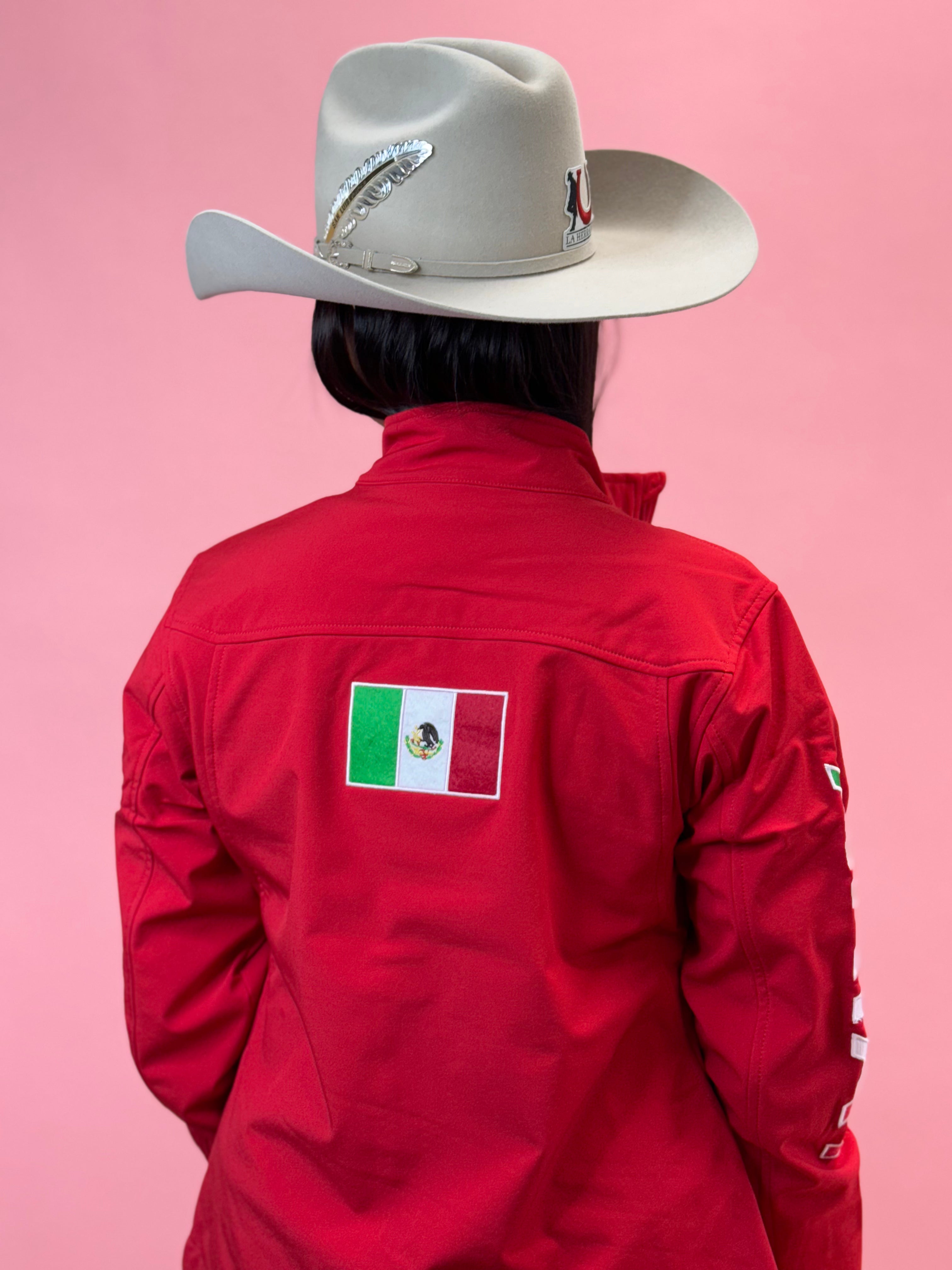 ARIAT JACKET FOR WOMEN RED ROJO TEAM MEXICO