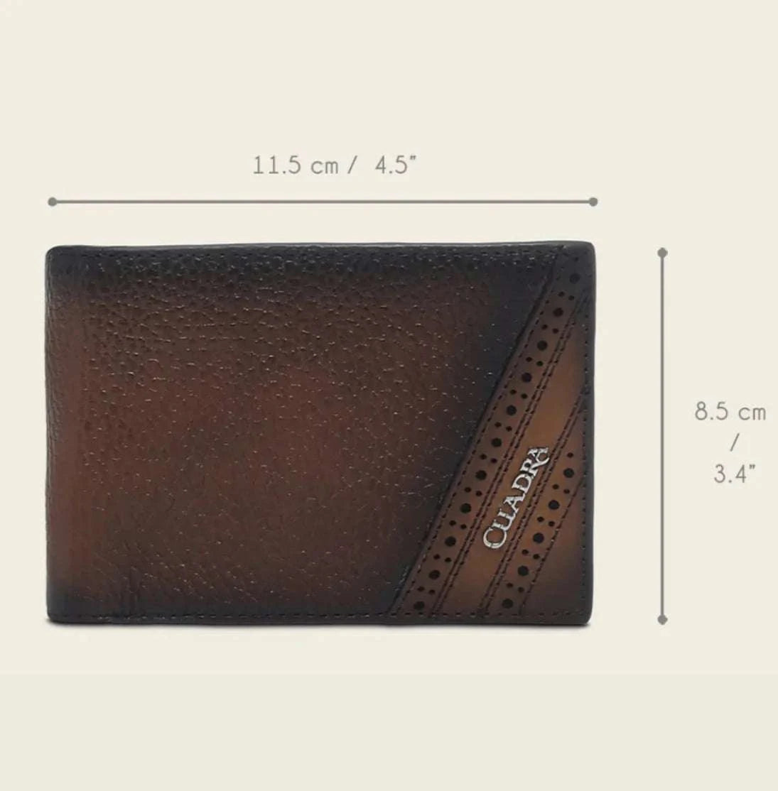 CUADRA HONEY DEER LASER & STUDS WALLET -DU715 Laherradurawwnc.com
