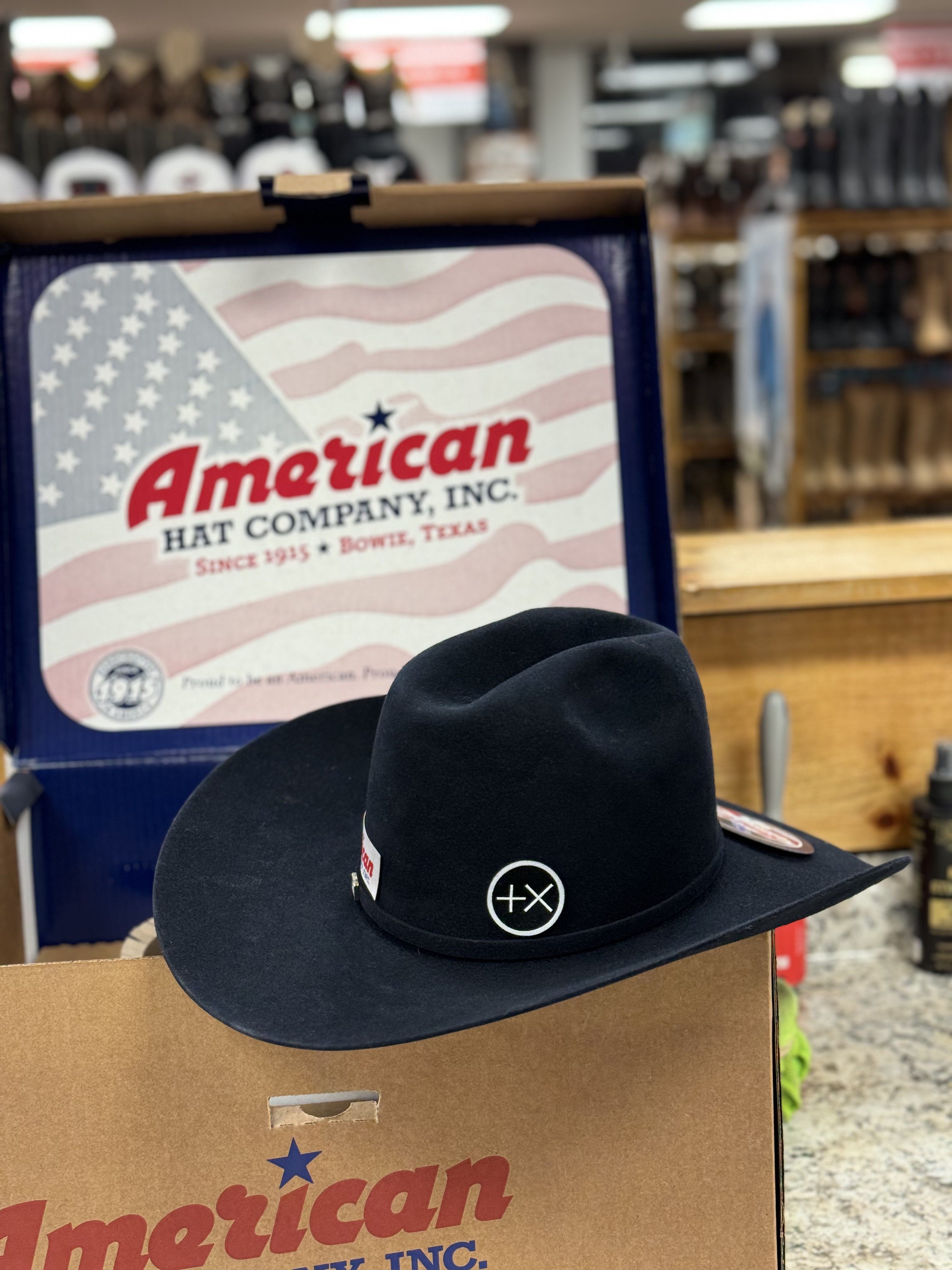 7X American Felt Hat Midnight Blue