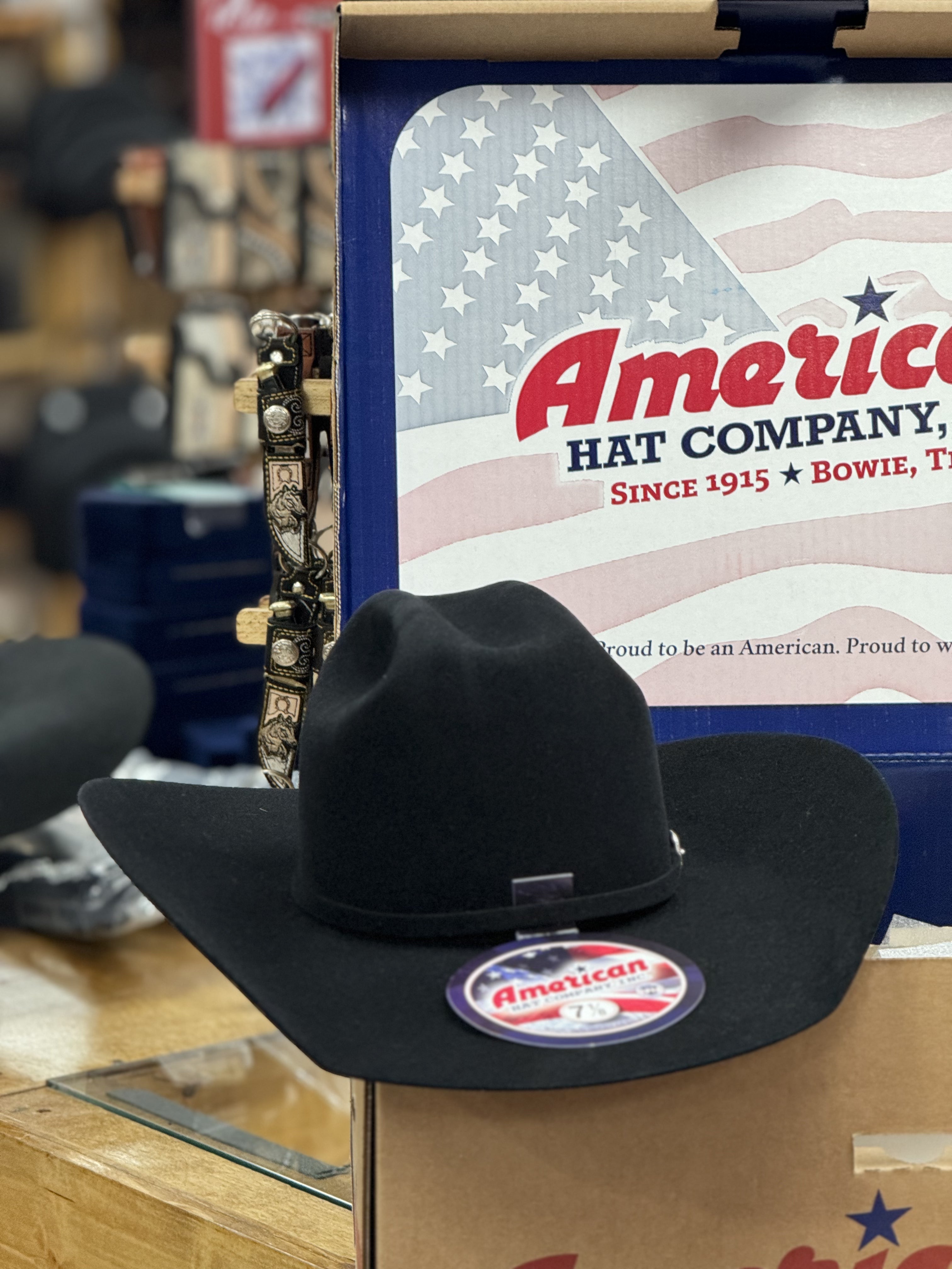 7X American Felt Hat Black