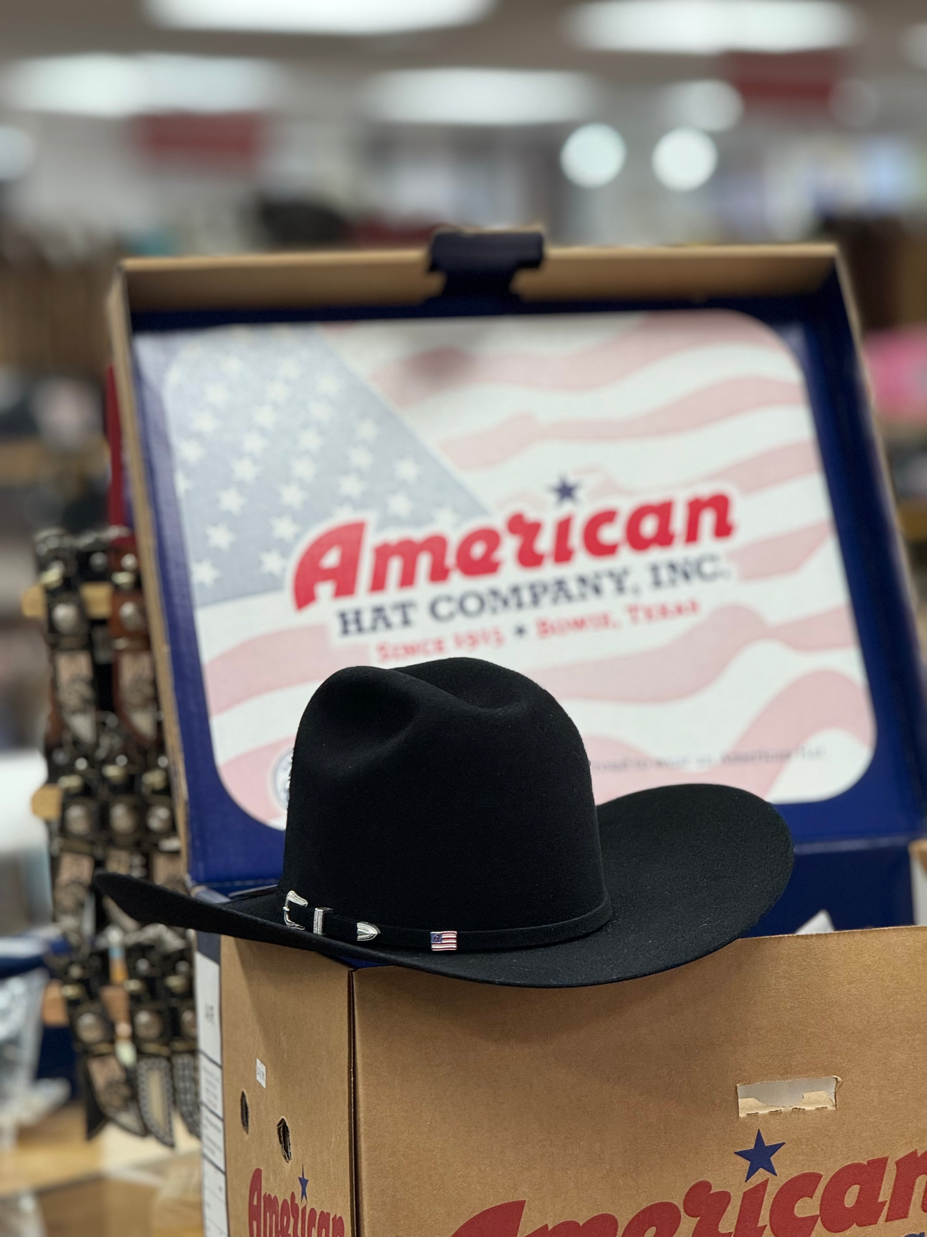 7X American Felt Hat Black