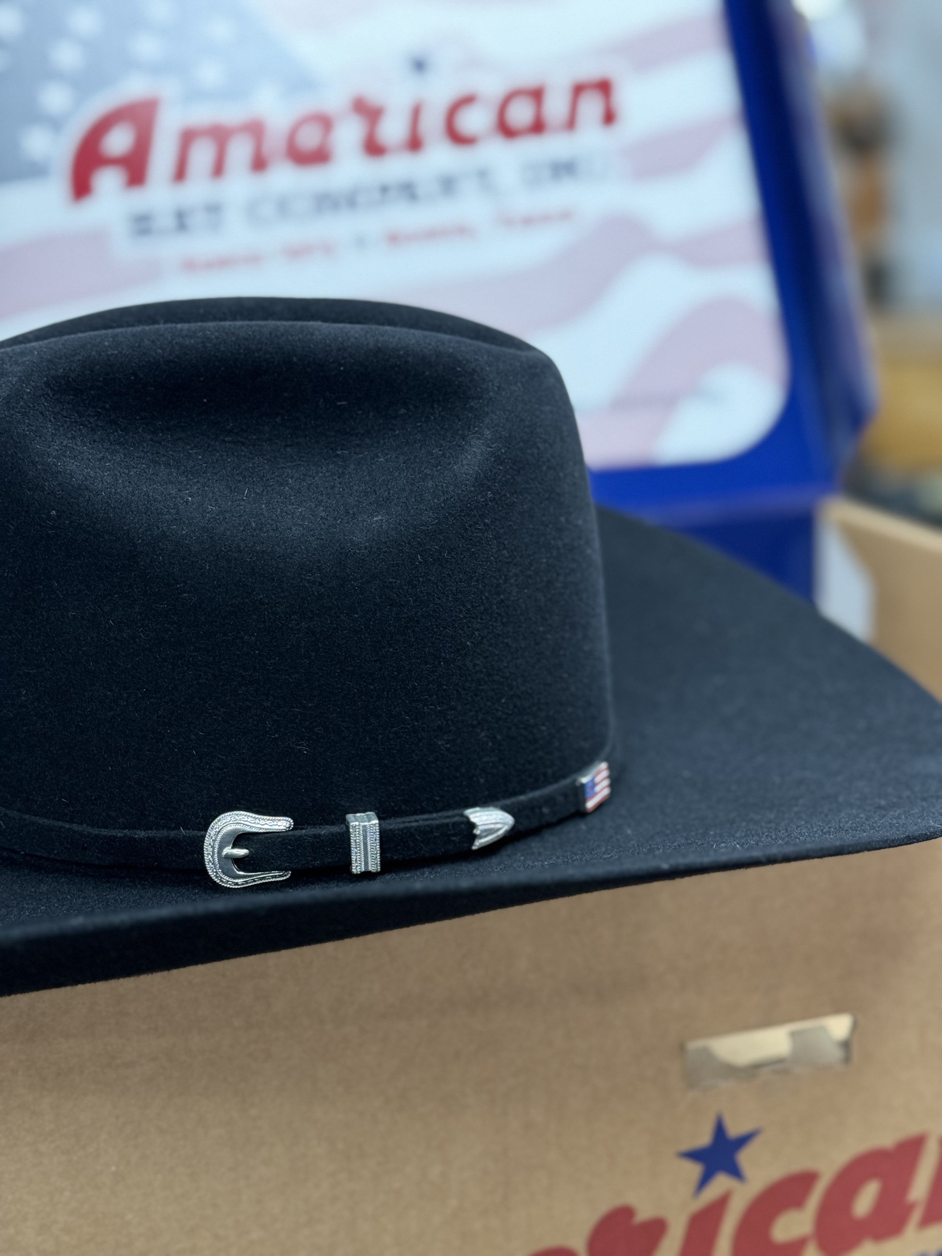 7X American Felt Hat Black