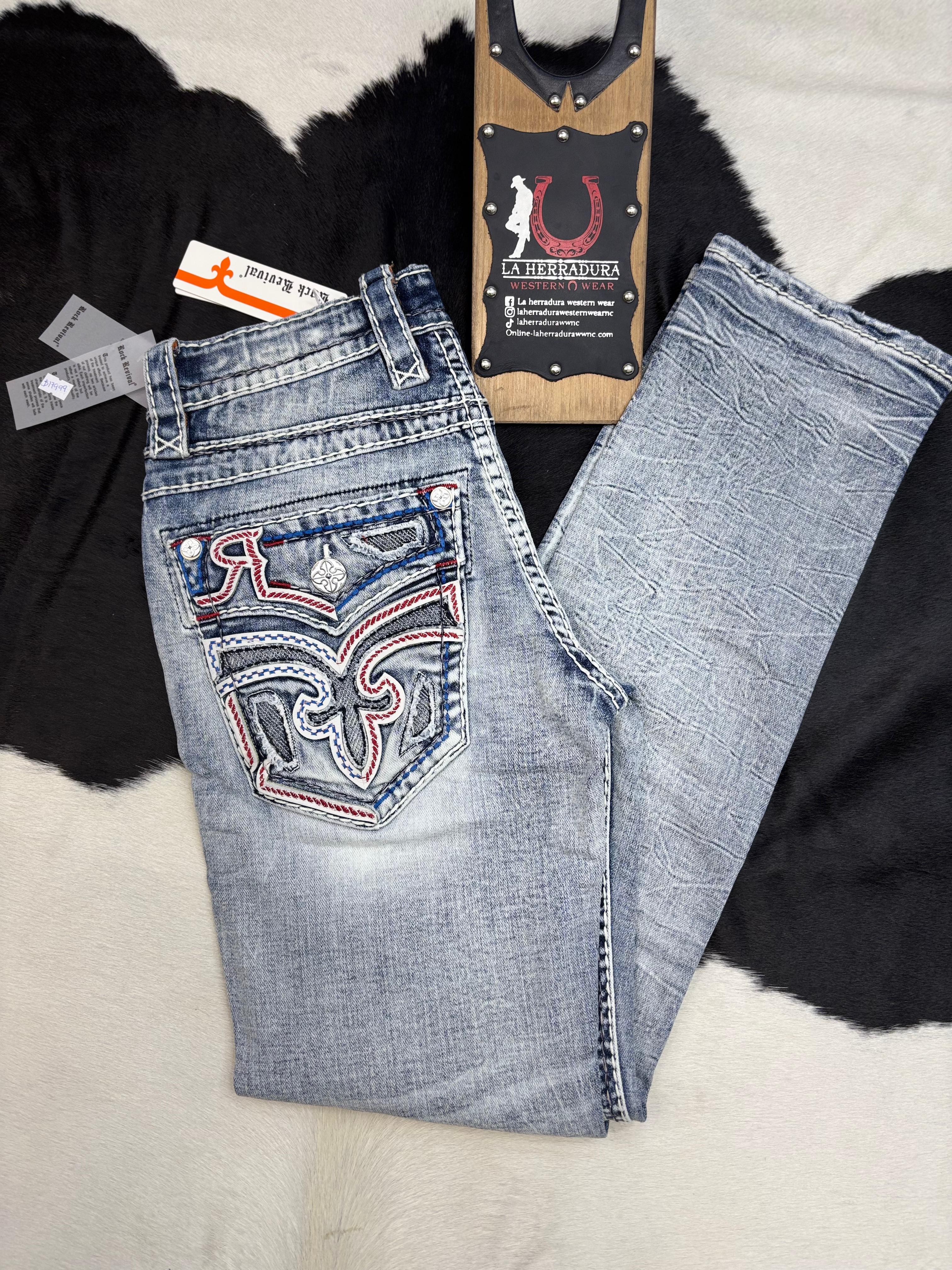 ROCK REVIVAL JAYCEE STRAIGHT MEN JEANS