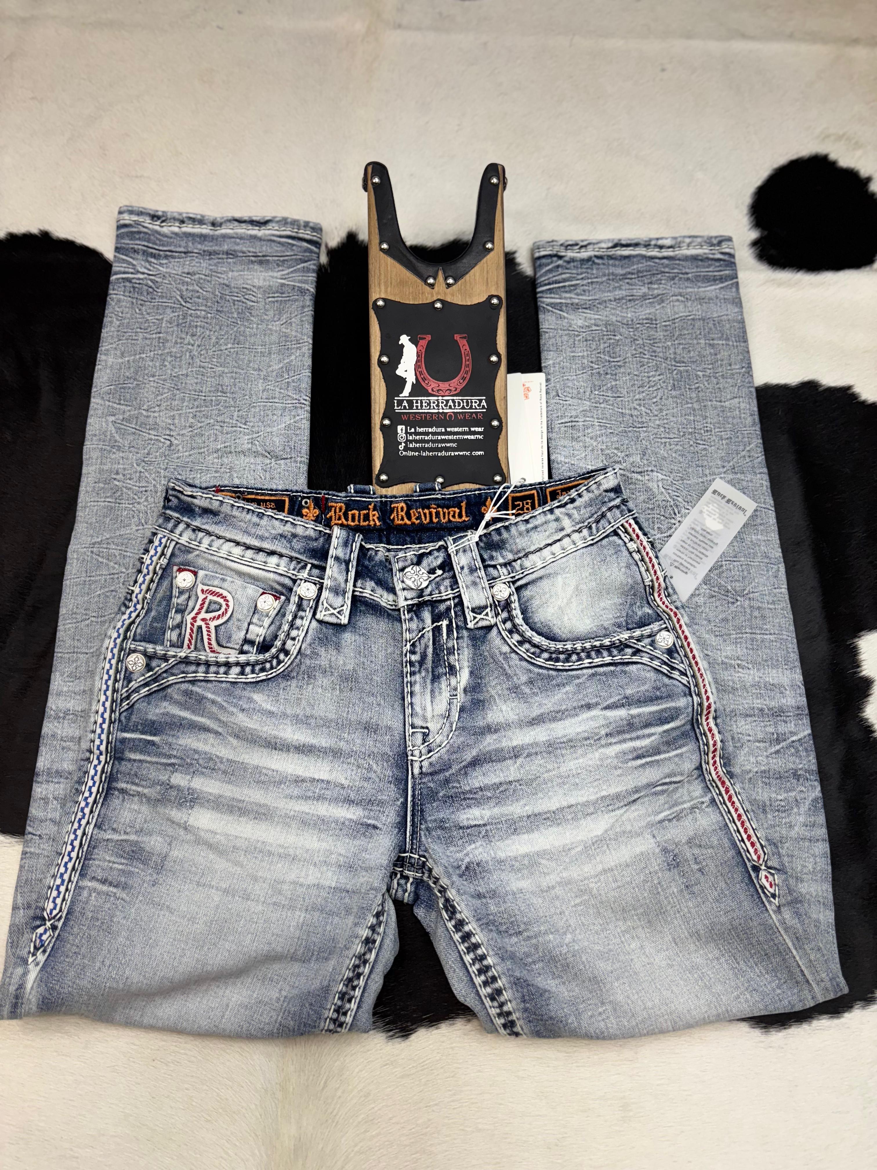 ROCK REVIVAL JAYCEE STRAIGHT MEN JEANS