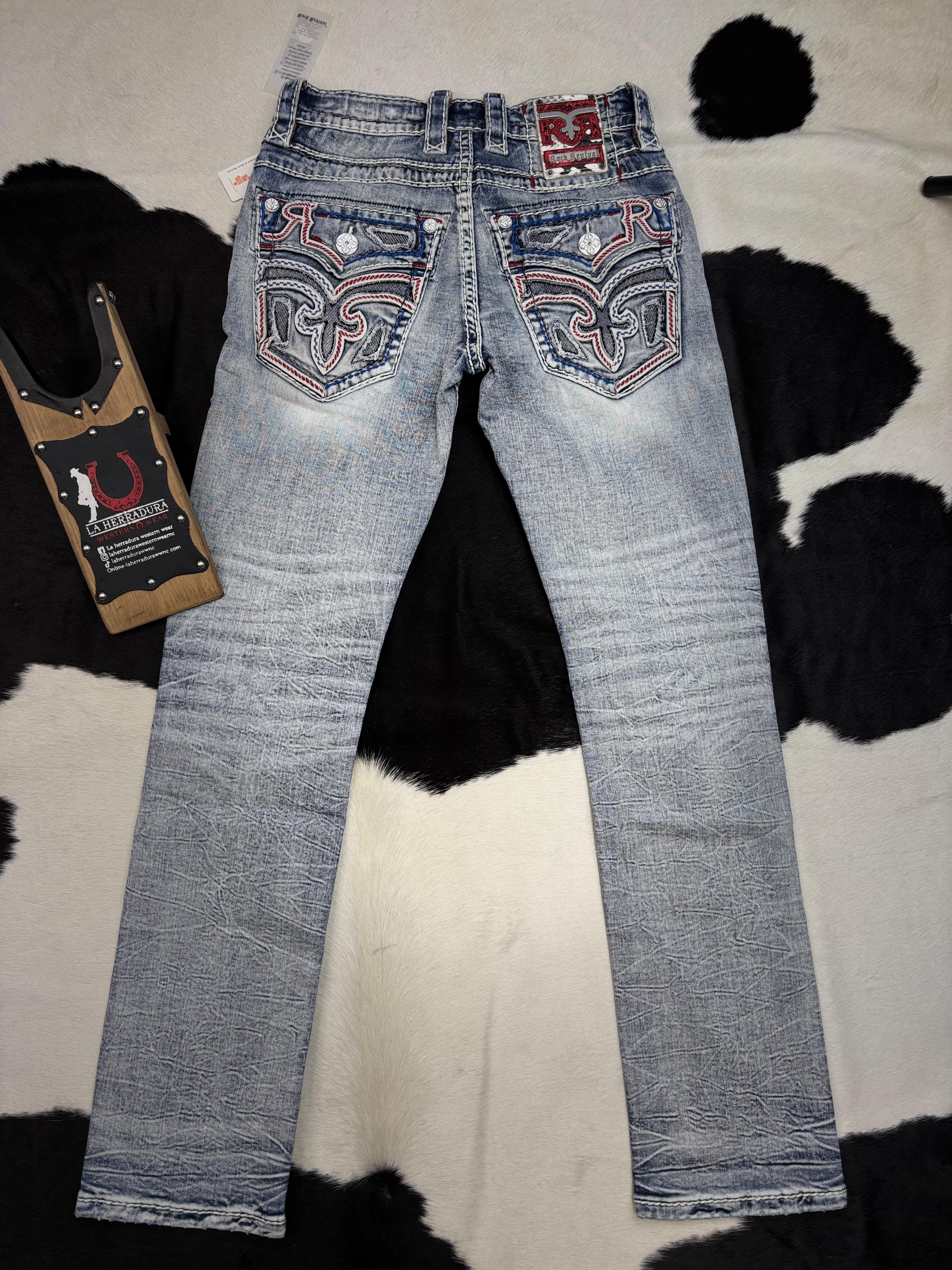 ROCK REVIVAL JAYCEE STRAIGHT MEN JEANS