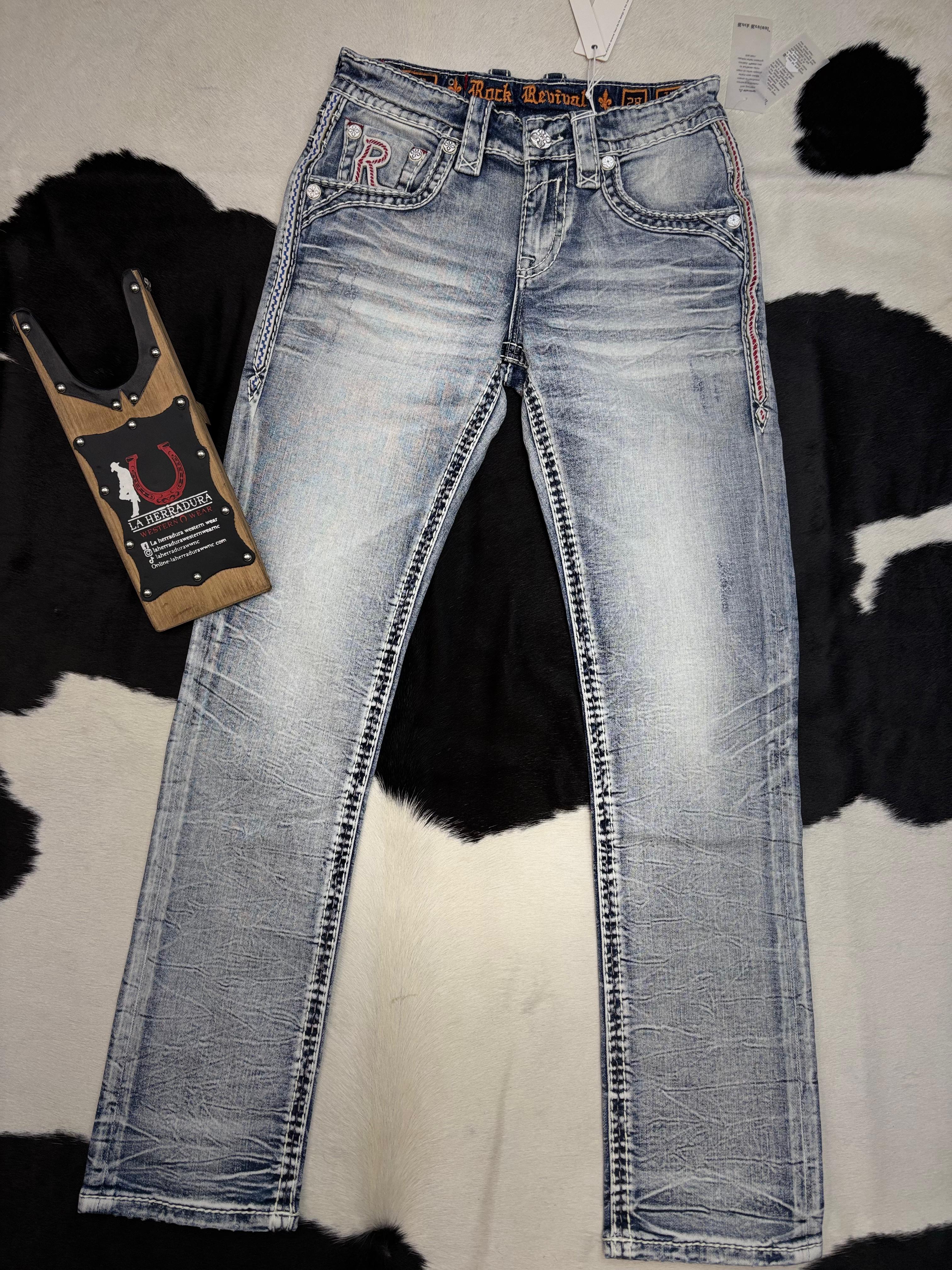 ROCK REVIVAL JAYCEE STRAIGHT MEN JEANS