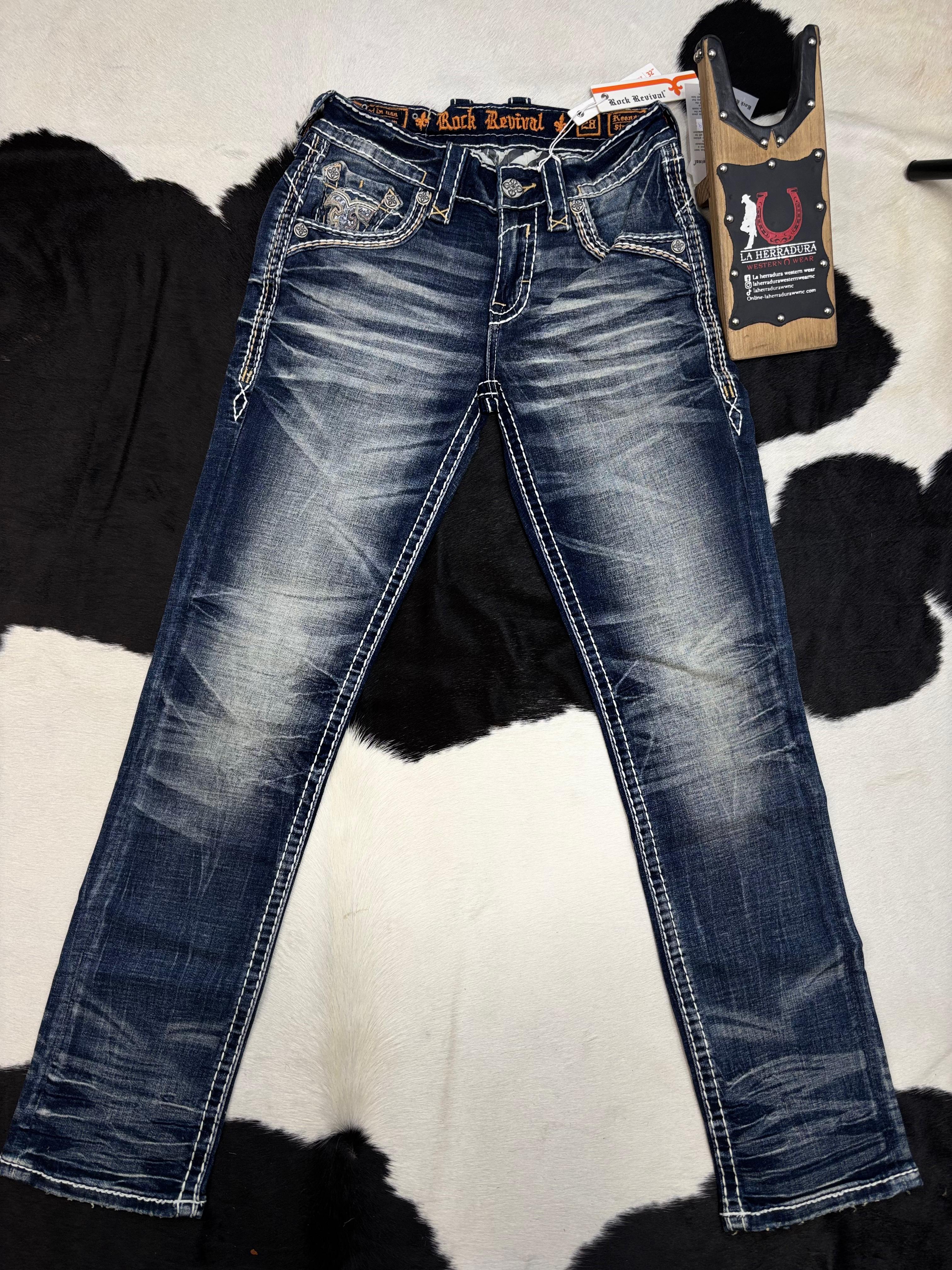 ROCK REVIVAL KEENAN STRAIGHT MENS JEANS