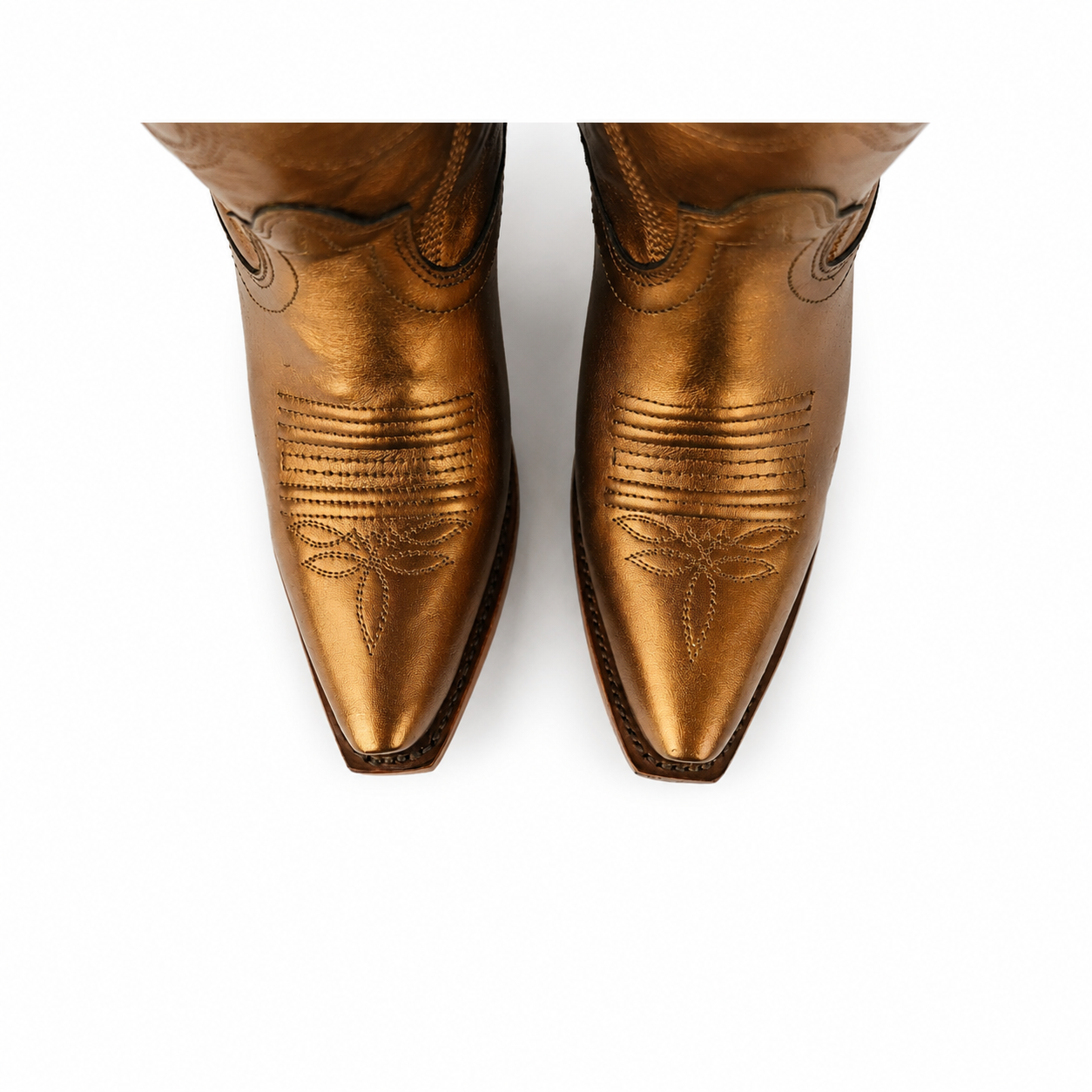 LA HERRADURA WOMEN ADELA PUNTUAL DAMA ESTAMPING  METALICA COBRE SNIP TOE