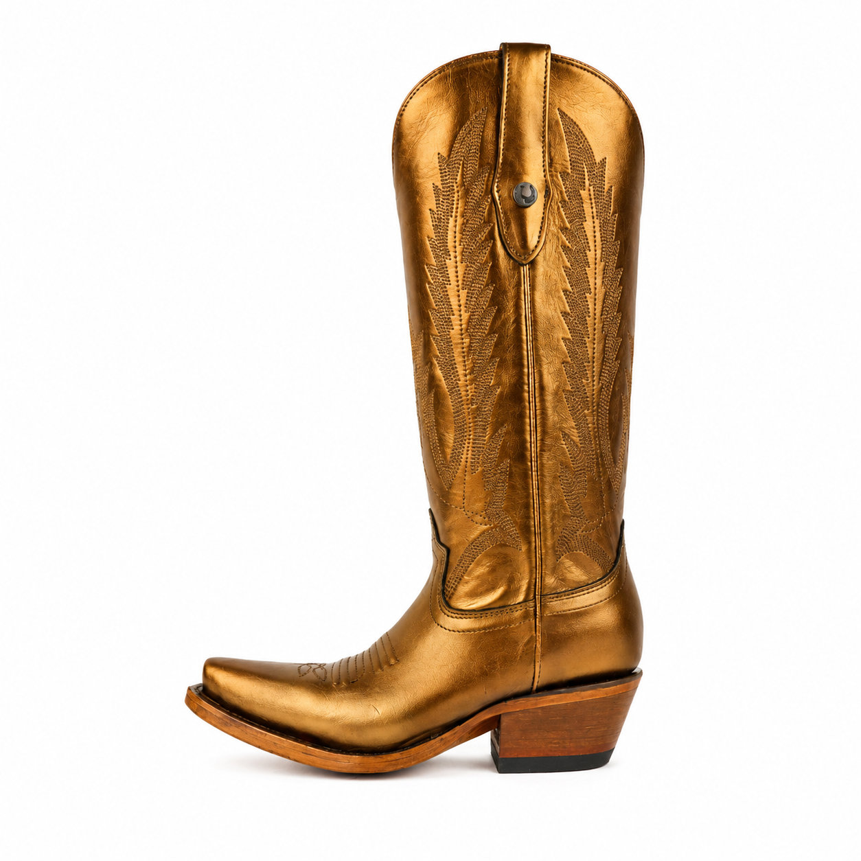 LA HERRADURA WOMEN ADELA PUNTUAL DAMA ESTAMPING  METALICA COBRE SNIP TOE
