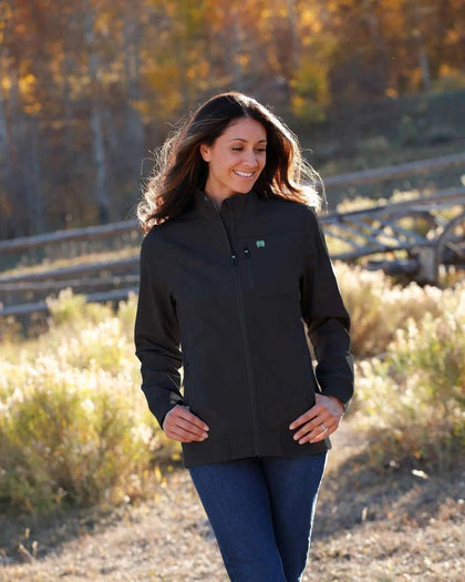 CHAQUETA CINCH BONDED DE MUJER COLOR PIEDRA MAJ9902002