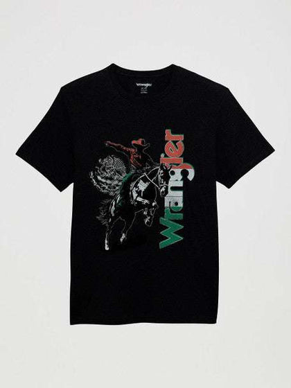 WRANGLER KIDS T-SHIRTS BLACK BRONC RODER MEXICO 112372977