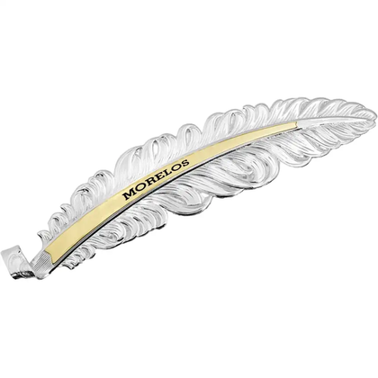 MORELOS MONTANA HAT FEATHER PLATA