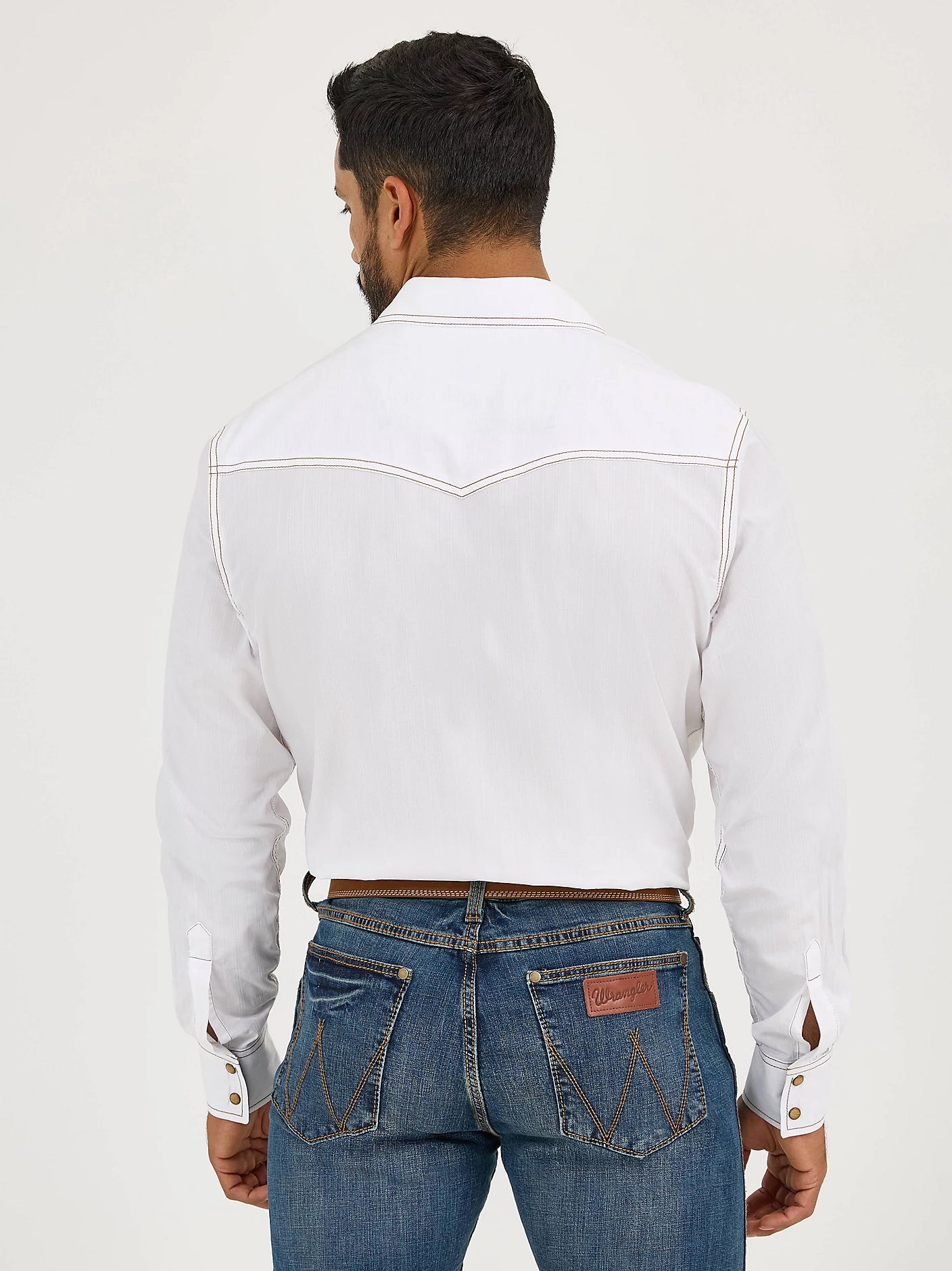 WRANGLER MENS SHIRT CREAM -112375745