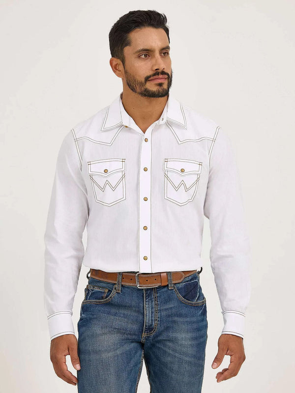CAMISA DE HOMBRE WRANGLER COLOR CREMA -112375745