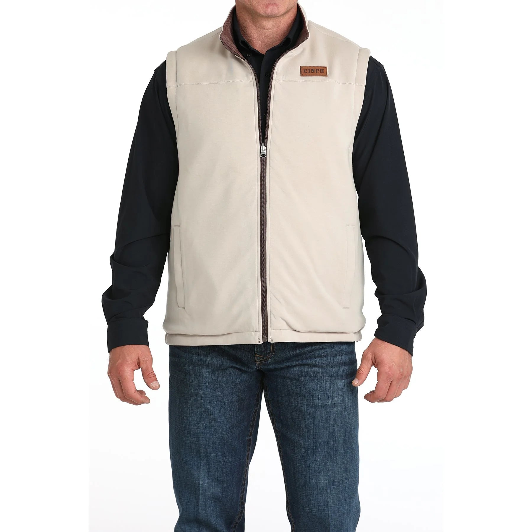 CINCH MENS VEST BROWN- MWV1926002 BUR