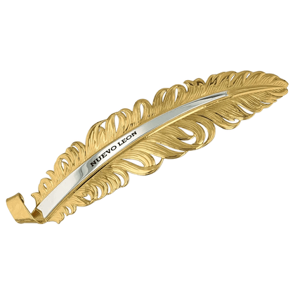 NUEVO LEÓN MONTANA HAT FEATHER DORADO