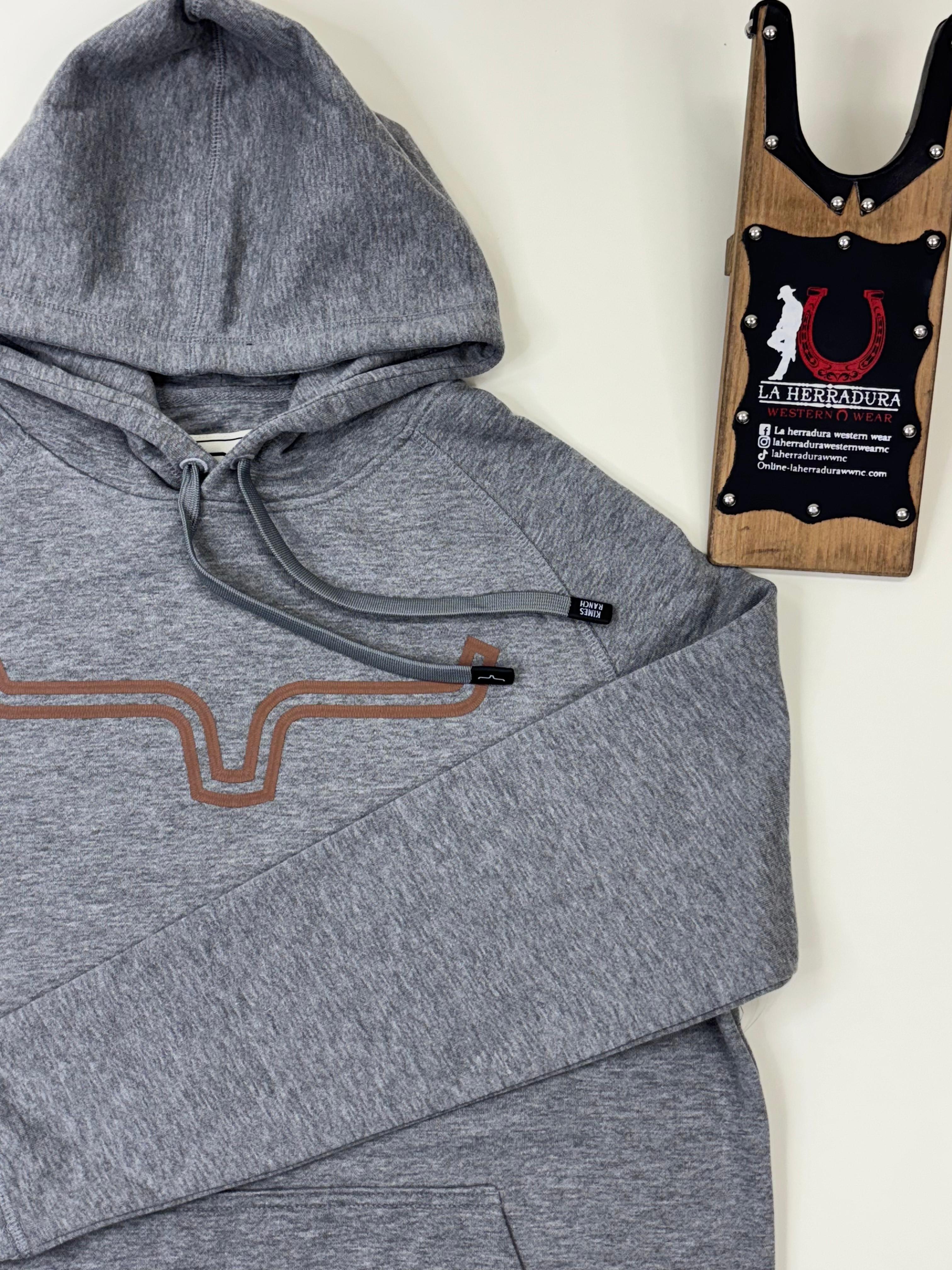 KIMES RANCH OUTLIER HOODIE GREY HEATHER