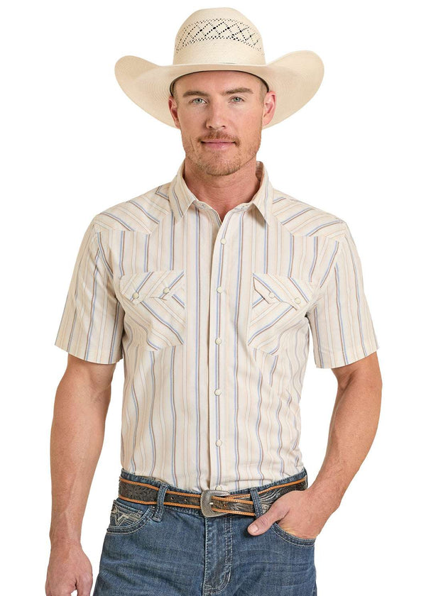 CAMISA PANHANDLE HOMBRE NATURAL MANGA CORTA PMN3S08143
