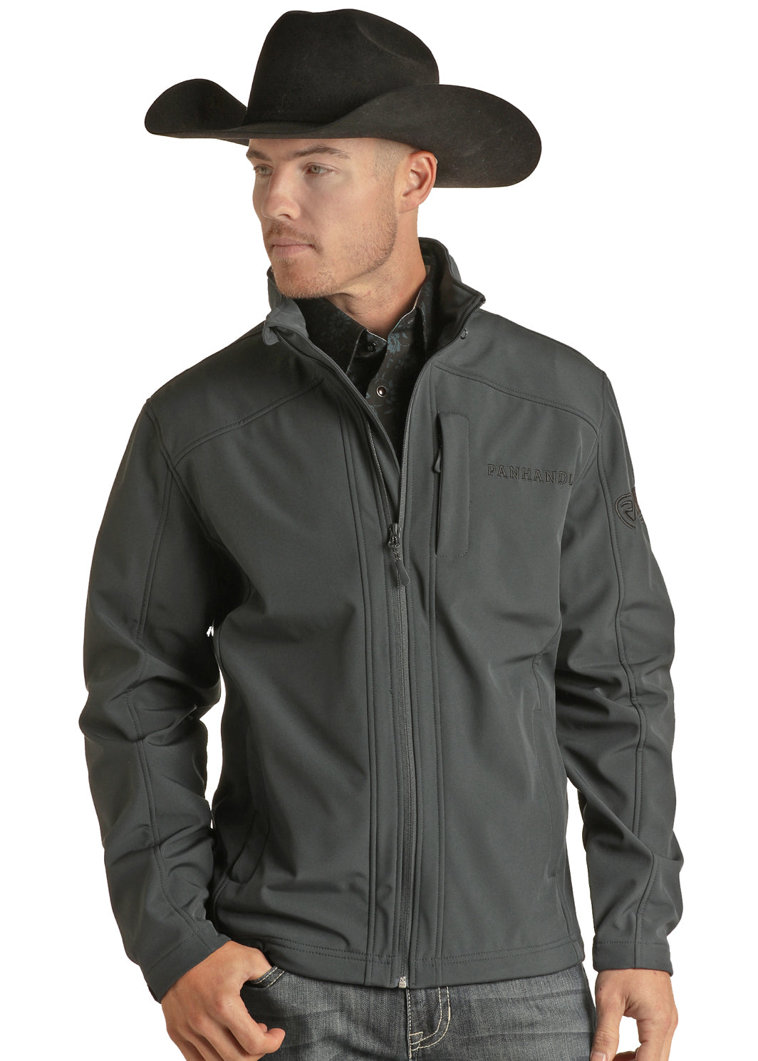 ROCK & ROLL JACKET PERFORMANCE EMB SOFTSHELL INDIGO PRMO92RZYC