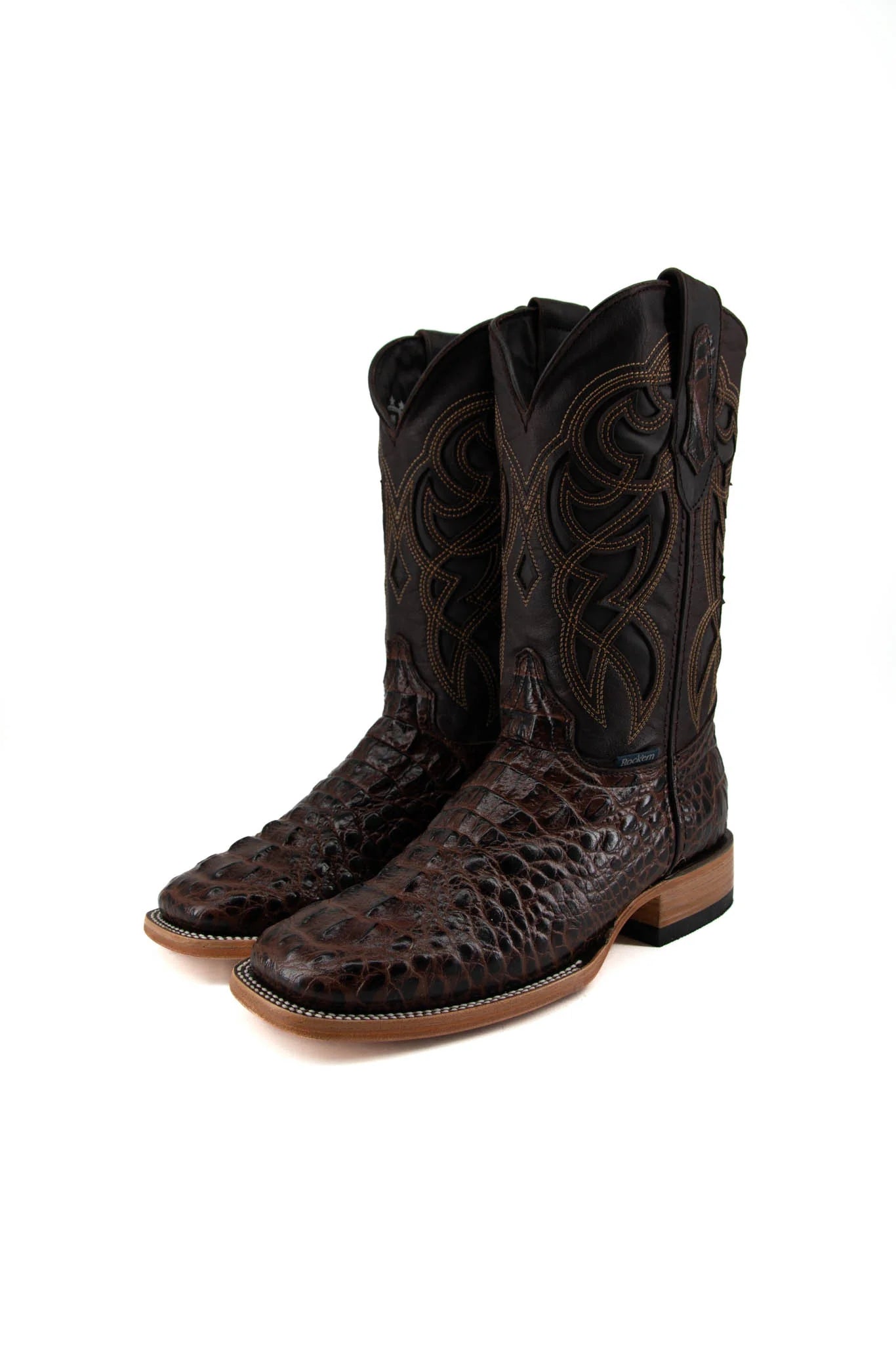 MENS FUSCUS CAIMAN CAFE BOOT SQUARE