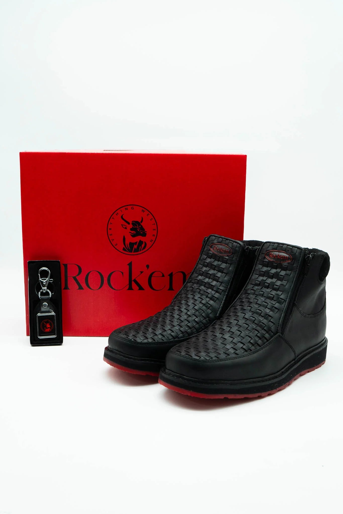 FRANCIA BLACK CRAZY SERBIA RED BOTTOM CASUAL SHOES