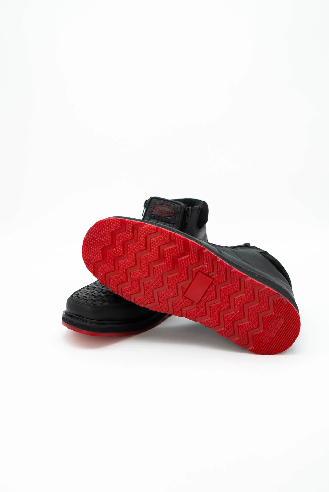 FRANCIA BLACK CRAZY SERBIA RED BOTTOM CASUAL SHOES