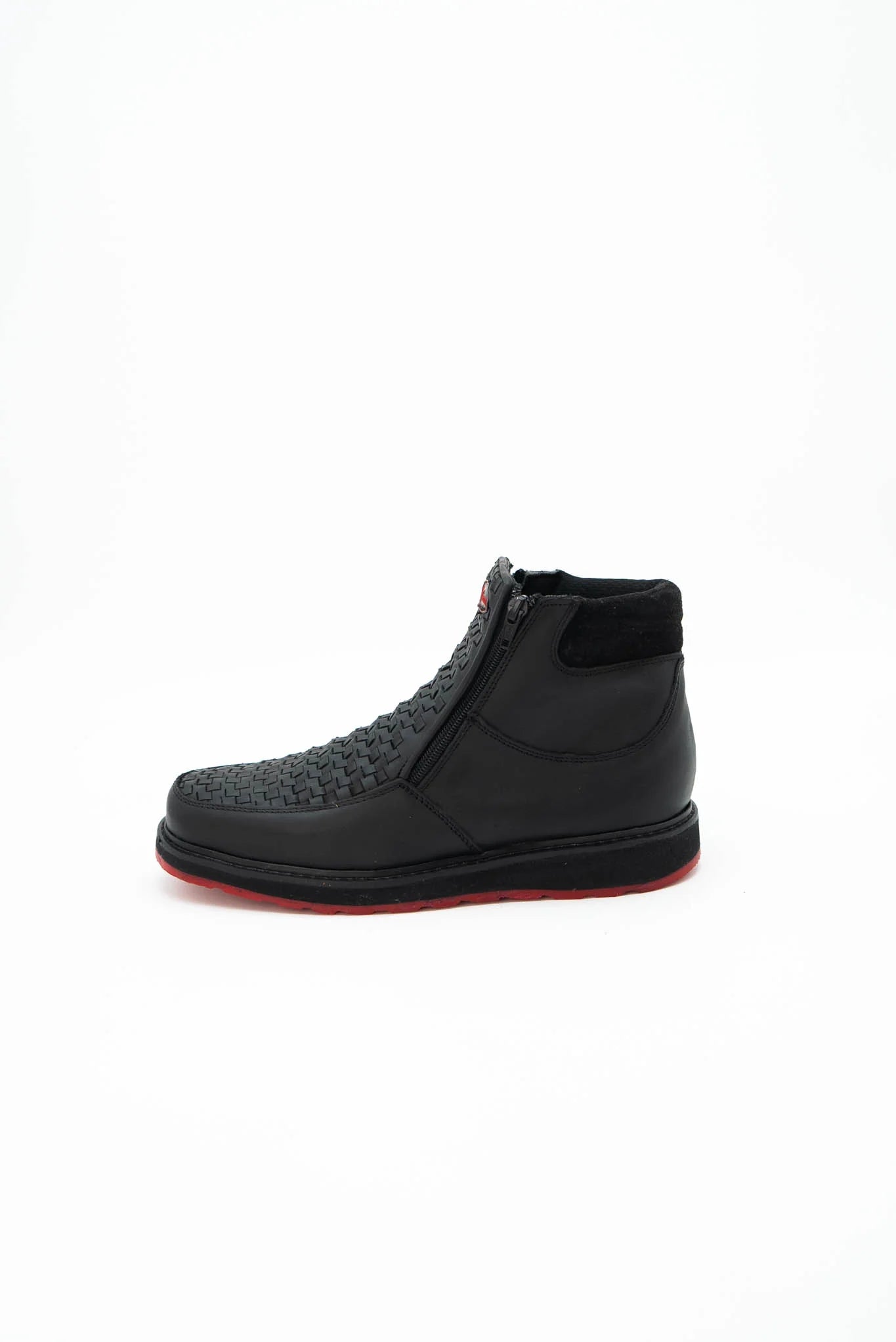 FRANCIA BLACK CRAZY SERBIA RED BOTTOM CASUAL SHOES