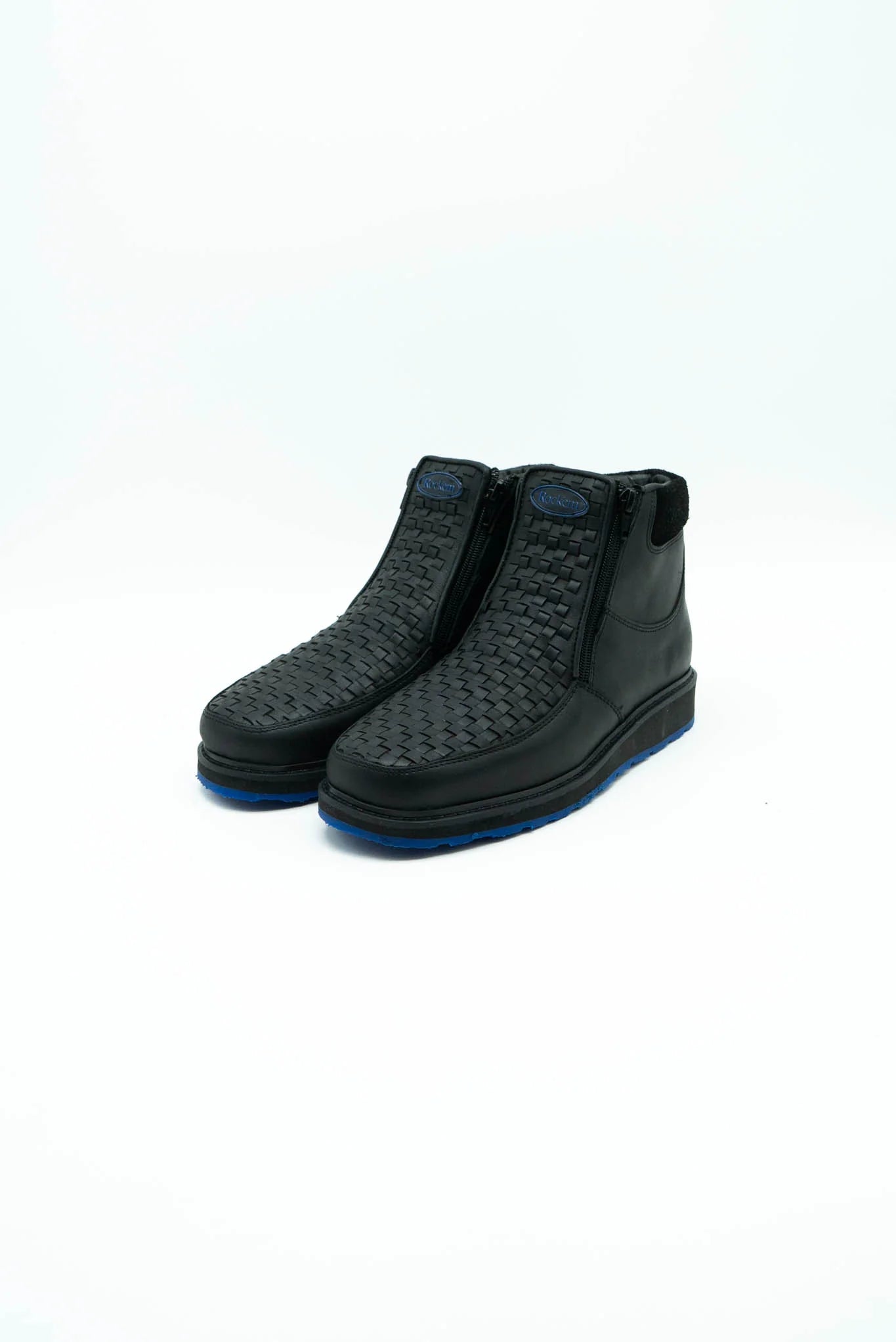 FRANCIA BLACK CRAZY SERBIA BLUE BOTTOM CASUAL SHOES