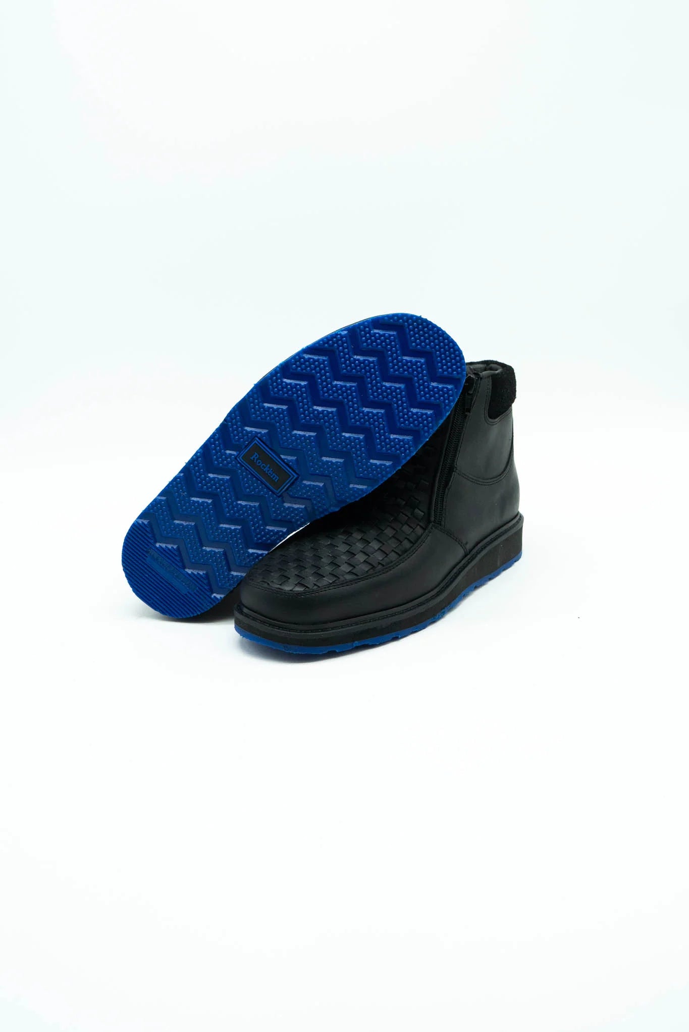 FRANCIA BLACK CRAZY SERBIA BLUE BOTTOM CASUAL SHOES