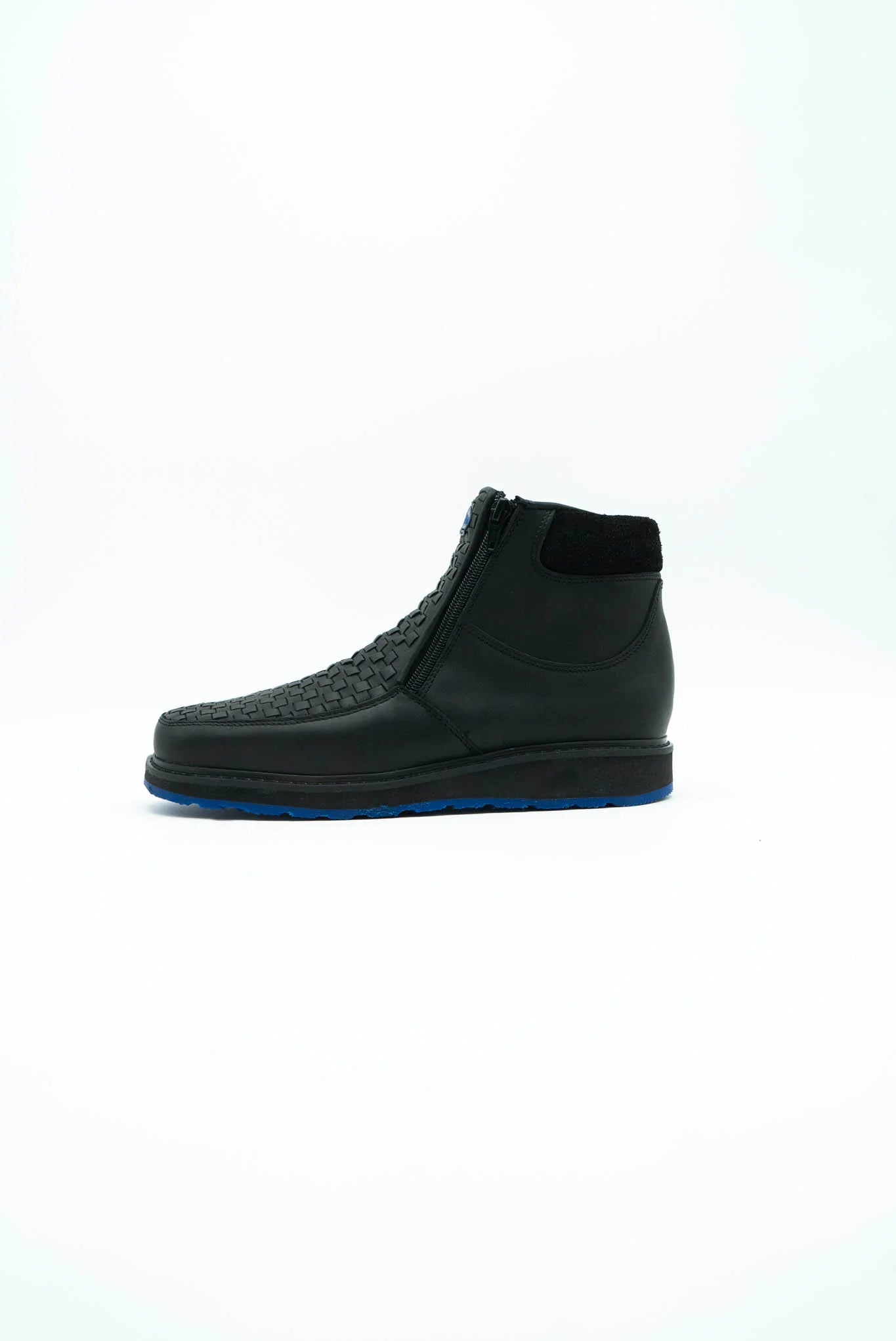 FRANCIA BLACK CRAZY SERBIA BLUE BOTTOM CASUAL SHOES