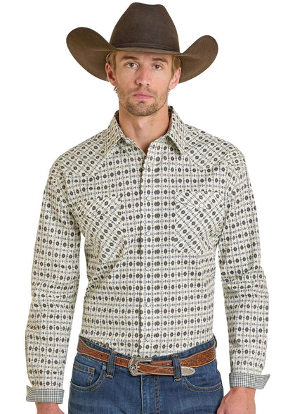 PANHANDLE MEN’S LS SNAP TAN RMN2S07097