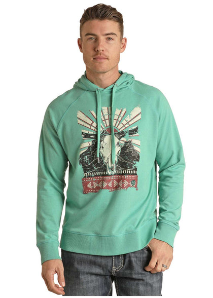 SUDADERA CON CAPUCHA ESTAMPADO ROCK&ROLL MUJER-RRMT94R05Y