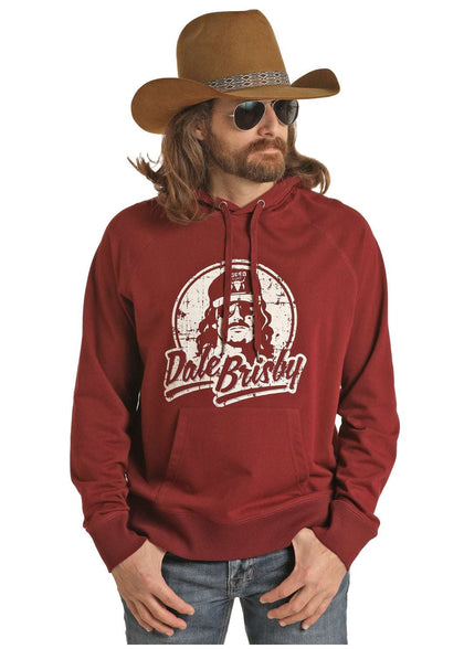 SUDADERA PARA HOMBRE DALEBRISLY GRÁFICO DALE BORGOÑA RRMT94R067