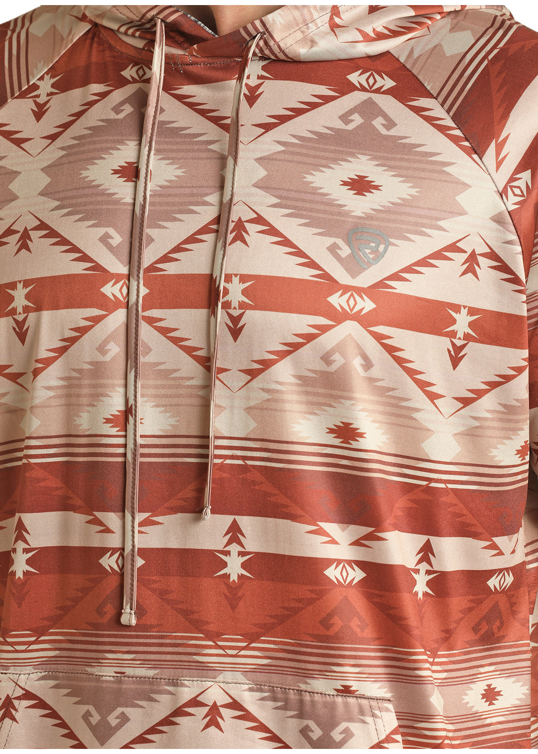 ROCK AND ROLL MEN HODDIE TAUPE BROWN AZTEC PRINT RRMT94R06K