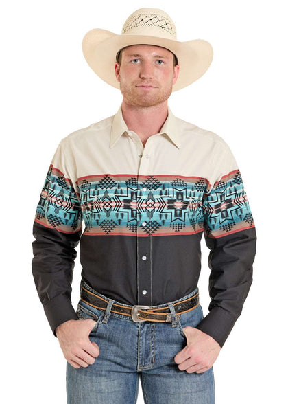 CAMISA MANGA LARGA PANHANDLE HOMBRE TAN SMN2S08294