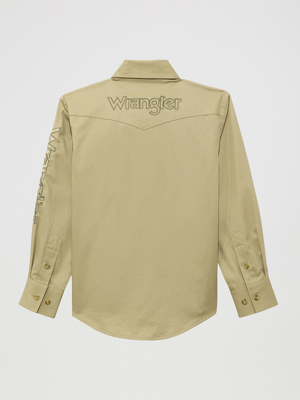 WRANGLER BOY'S CLASSIC FIT SHIRT BROWN 112374833