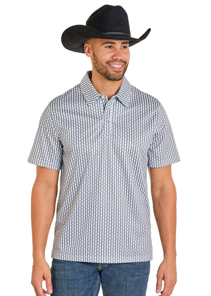 PANHANDLE SLIM MENS SS POLO SNAP SHIRT WHITE TM51T07542