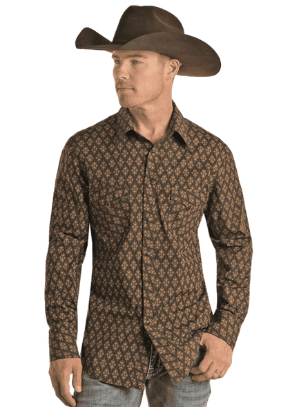 ROCK&ROL LONG SLEEVE DARK BROWN VMN2S02506