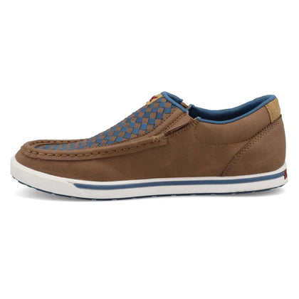 TWISTED X SLIP ON KICKS TOASTED COCONUT & BLUE STEEL CASUAL SHOE WCA0083