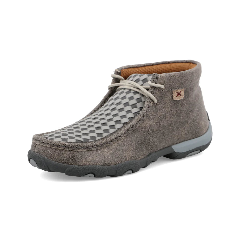 TWISTED X WOMENS DRIVING MOC GREY TEJIDO CASUAL SHOE - WDM0108