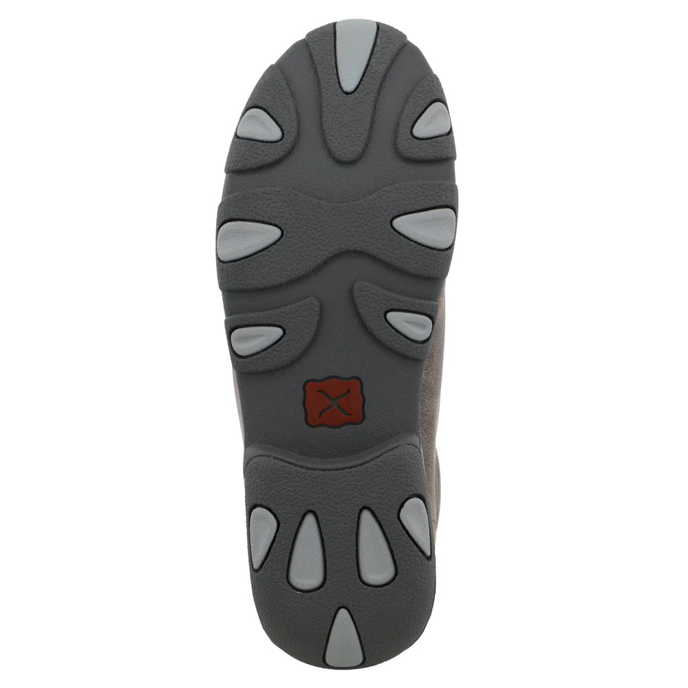TWISTED X WOMENS DRIVING MOC GREY TEJIDO CASUAL SHOE - WDM0108
