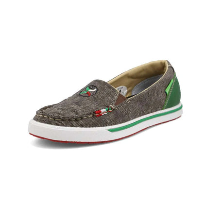 TWISTED X WOMEN HOOEY SLIP ON LOPER ECO DUST & MEXICO CASUAL SHOE -WHYC028