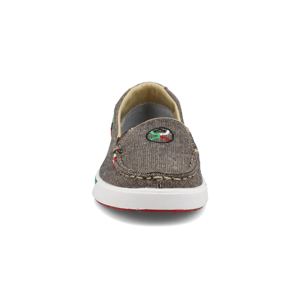 TWISTED X WOMEN HOOEY SLIP ON LOPER ECO DUST & MEXICO CASUAL SHOE -WHYC028
