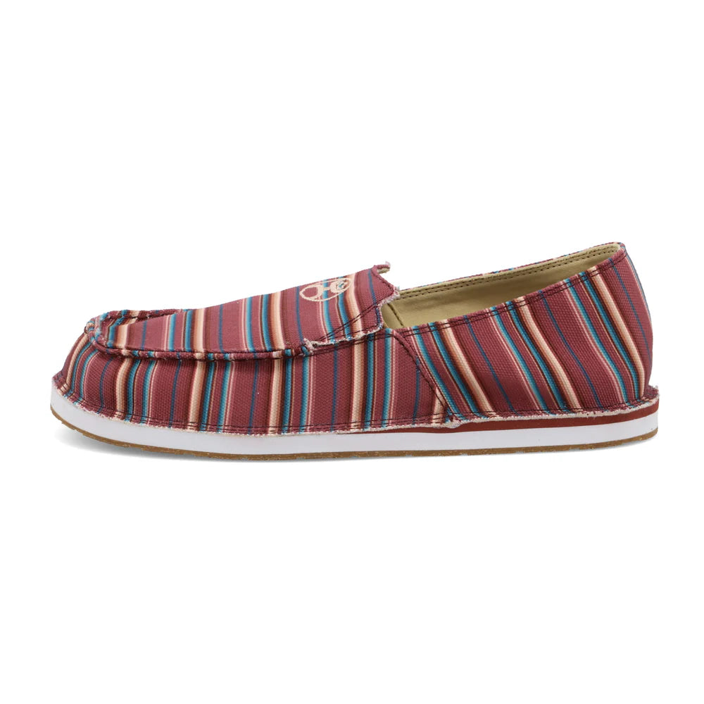 TWISTED X WOMENS HOOEY SLIP ON MAUVE SERAPE CASUAL SHOE -WHYCL03