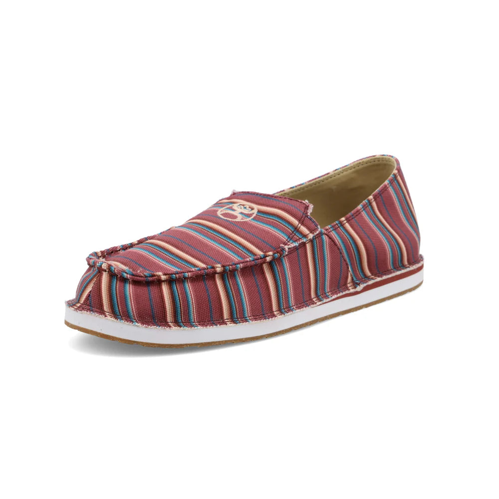 TWISTED X WOMENS HOOEY SLIP ON MAUVE SERAPE CASUAL SHOE -WHYCL03