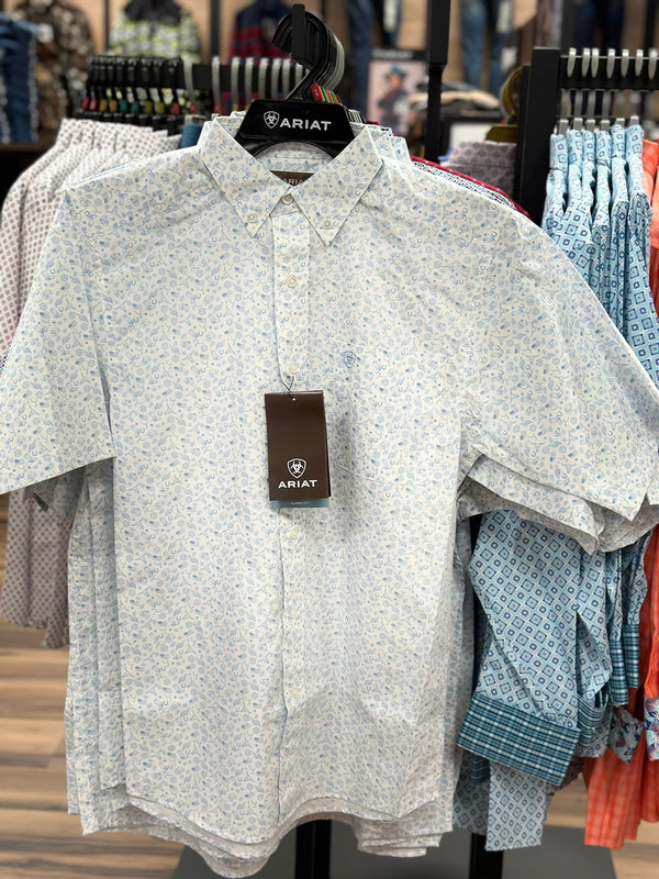 Camisa ariat clasica manga corta jameson blanca