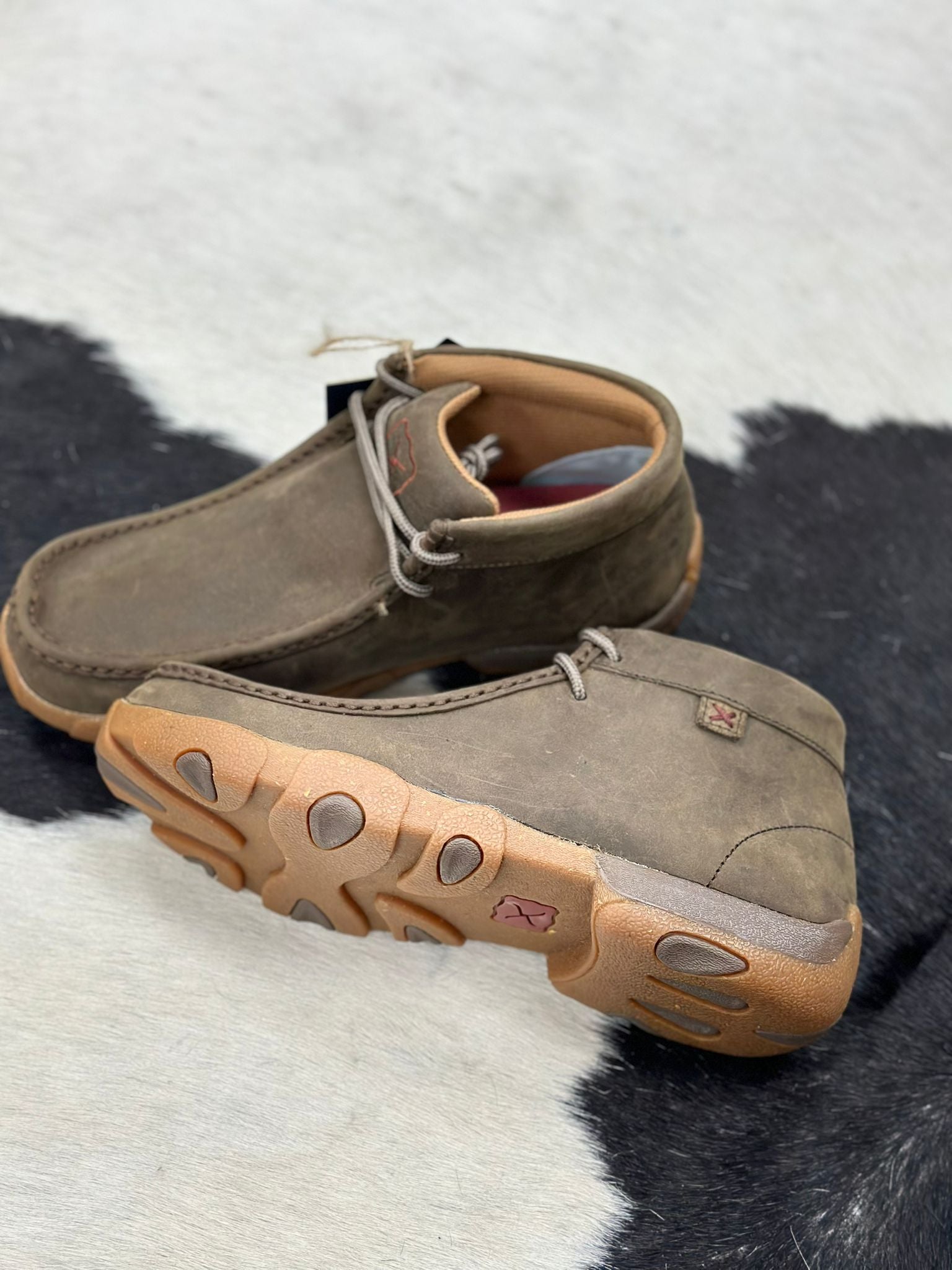 TWISTED X MEN'S CASUAL SHOES CHUKKA DRIVING MOC SHITAKE