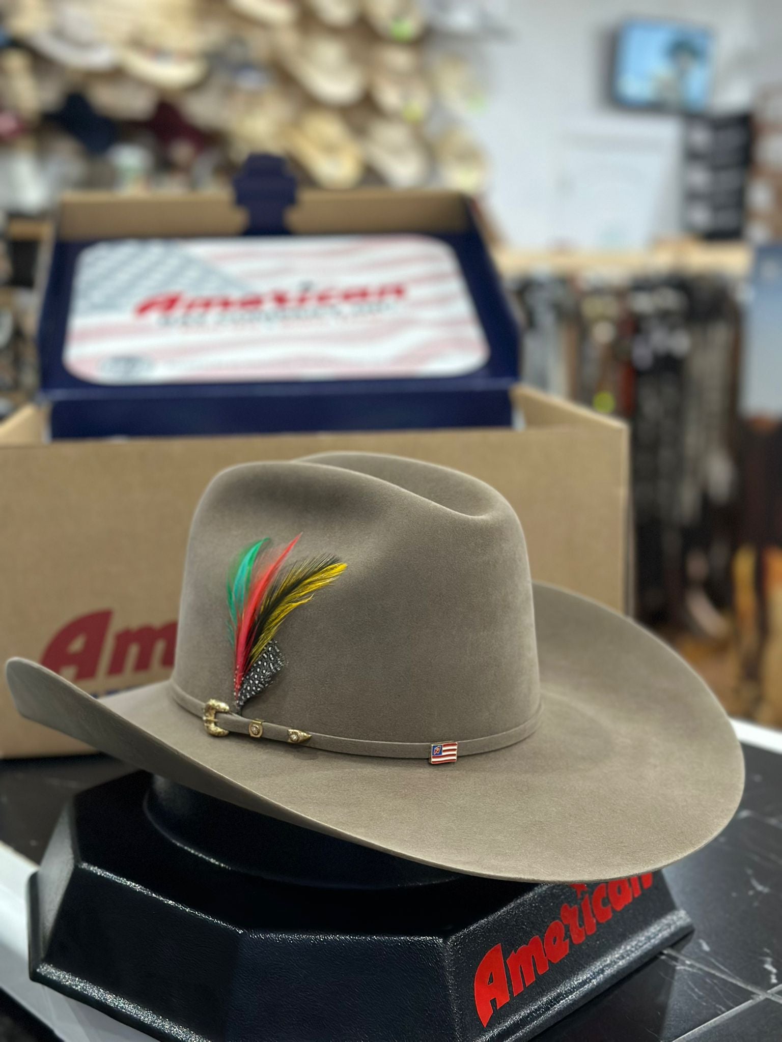 1000X American Felt Hat Pecan