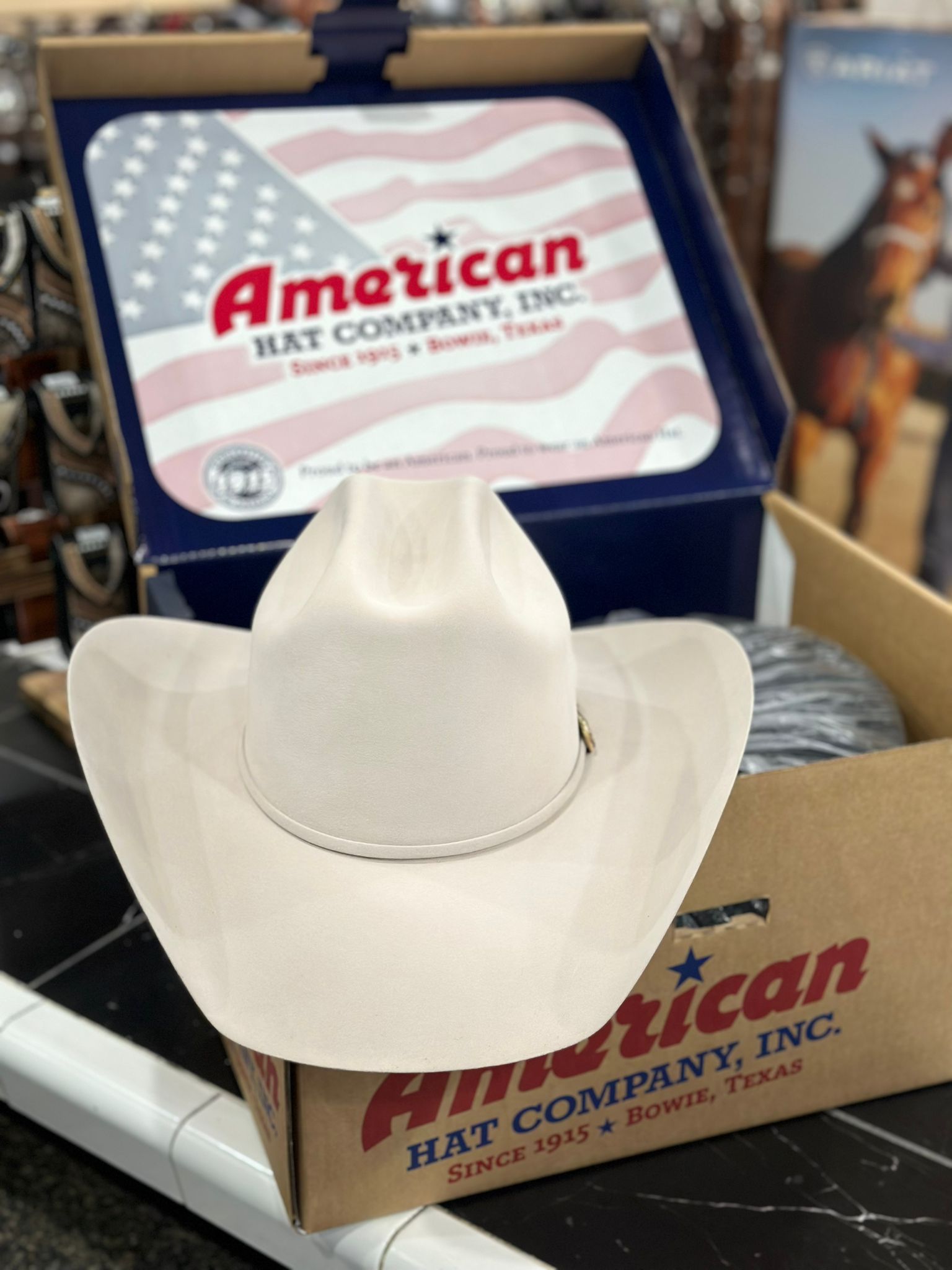 1000X American Felt Hat Silver Belly